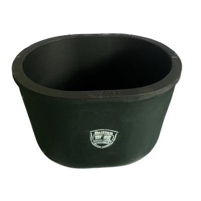 Thermal Shock Resistance Clay Graphite Crucible Cylindrical Crucible For Melting / Casting