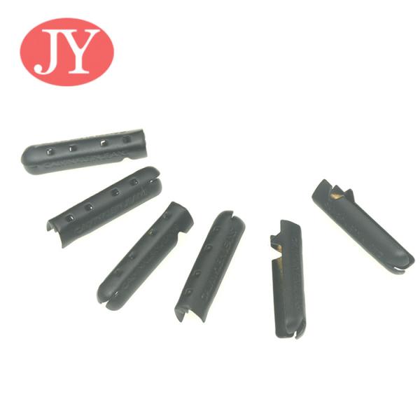 jiayang fashion customized logo black color matte black engraved metal aglet draw cord end aglet for 3.0mm cord hoodies