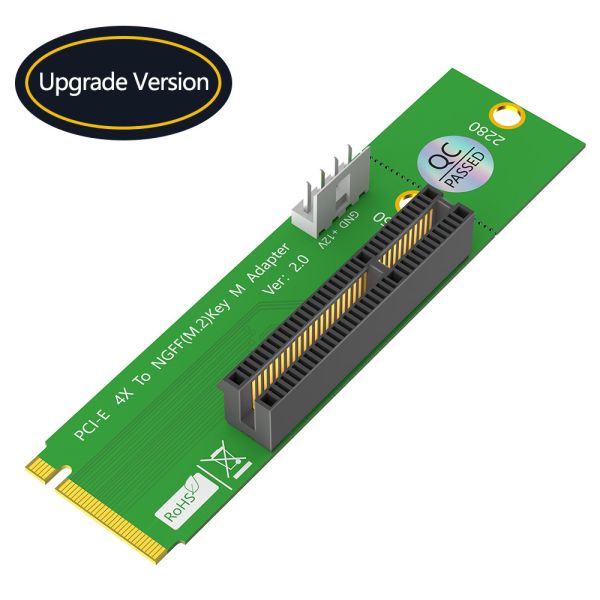 PCI Express PCI-E 4X к NGFF M.2 PCIe Riser Card X4 к M2 Ключевой индикатор адаптера M для криптографии