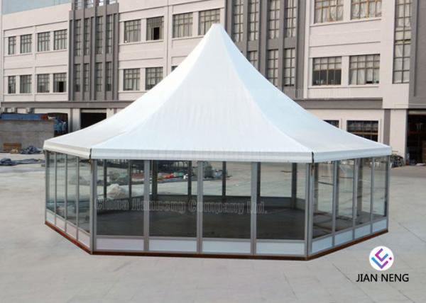 Aluminum Material High Peak Tents Glass Sidewalls For Meeting / Exhibition