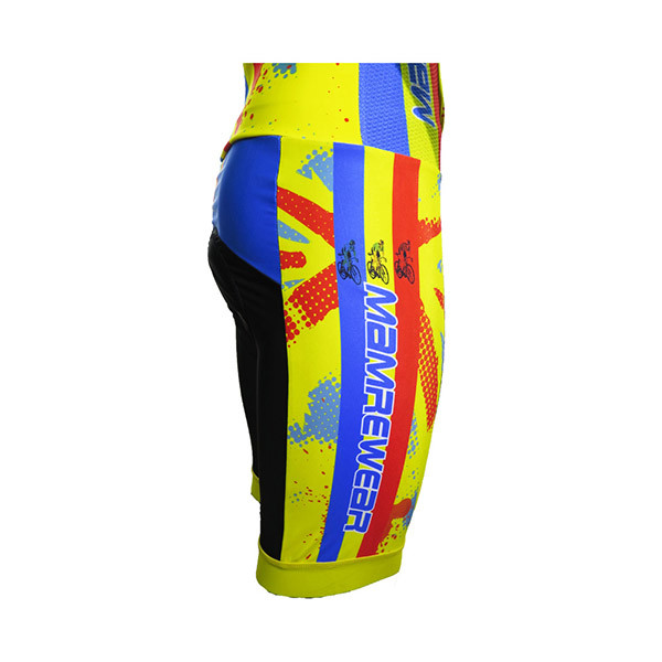 Cool Style Yellow Short Sleeve Trek Cycling Clothing , Mens Cycling Skinsuit