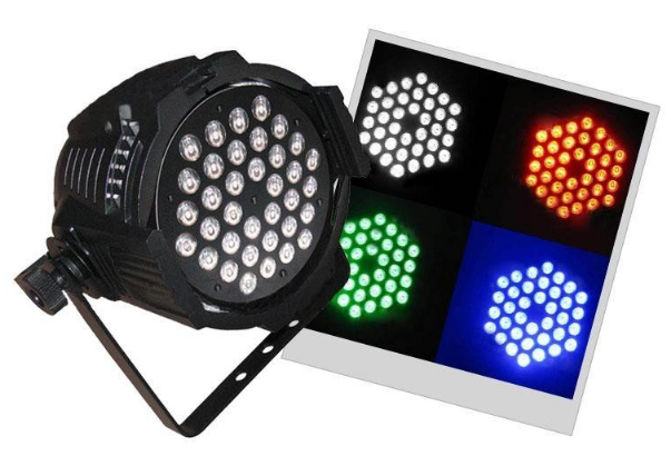 36*3W Par 64 Light, Stage Light, 3 in 1 Thick Par Light,Aluminum Par Light, DMX Stage Light,Aluminum Steel