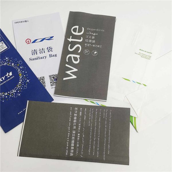 Biodegradable PE Coated Paper Disposable Vomit Bags 30gsm-160gsm