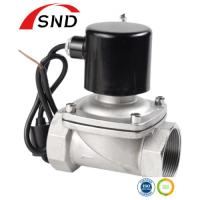 Válvula de solenoide con rosca de fluido eléctrico de agua de acero inoxidable GB/12224