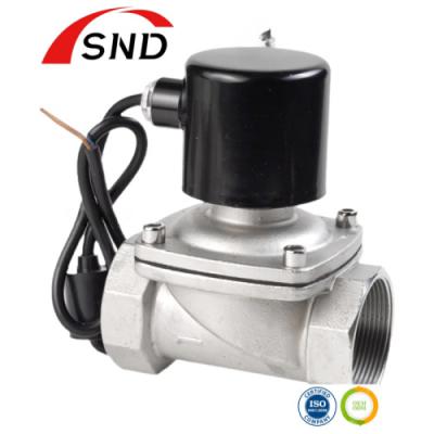 Stainless Steel Electric Water Fluid Threaded Solenoid Valve GB/12224