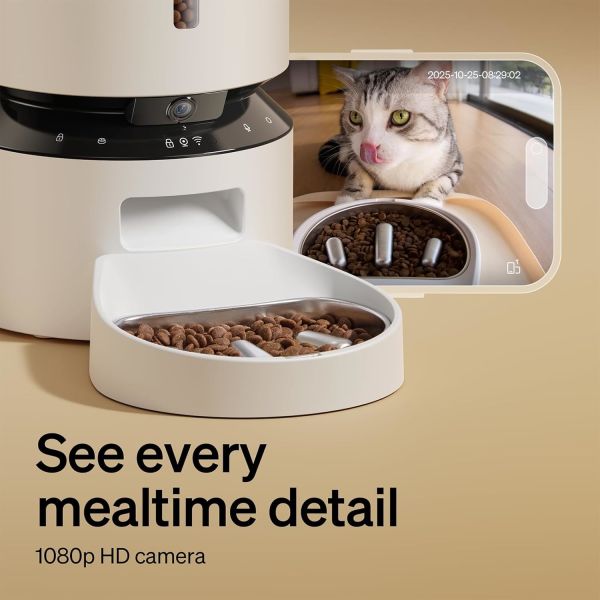 Smart WiFi Automatic Pet Feeder with 2K HD Monitoring Camera