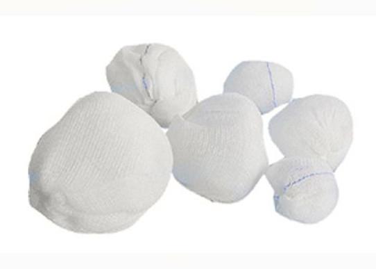 Algodão puro absorvente 30 x 30 de Gauze Balls Disposable 100% do algodão