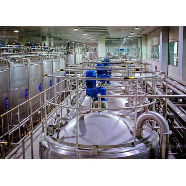Automatic Food Grade Stainless Steel Tanks , Fruit Juice Manufacturing Plant