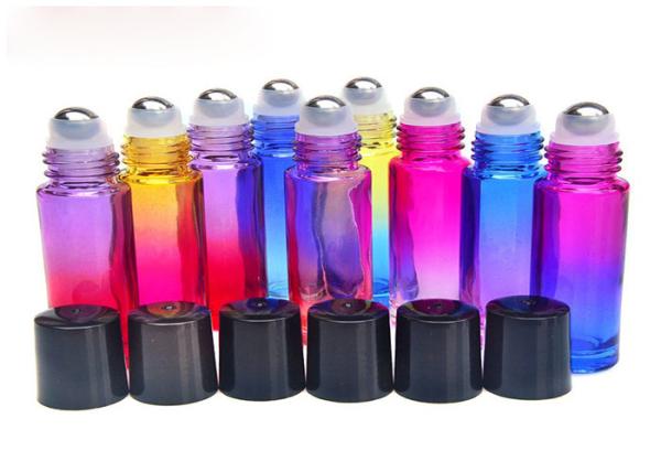 Customized Gradient Glass Roller Bottles For Essential Oils 5ml 10ml 15ml
