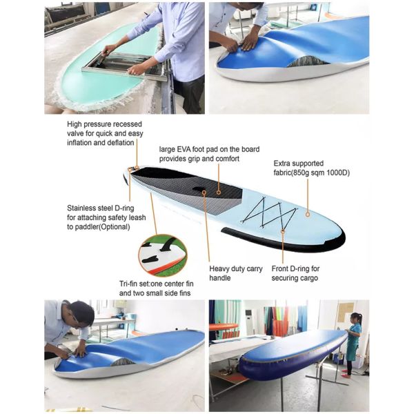 PVC militar EVA Inflatable Sup Paddle Board para los niños adultos