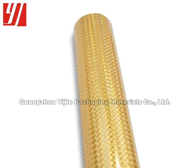 Rolo dourado da folha do laser do ODM 1.28m*180m do quadrado