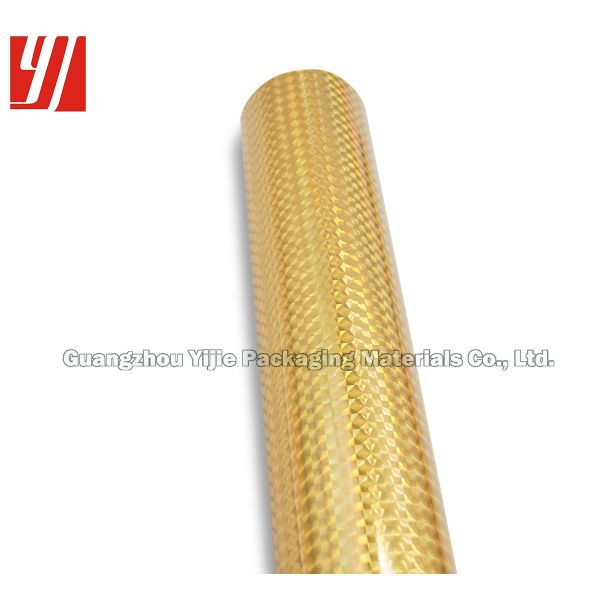 Rollo de oro de la hoja del laser del ODM el 1.28m*180m del cuadrado