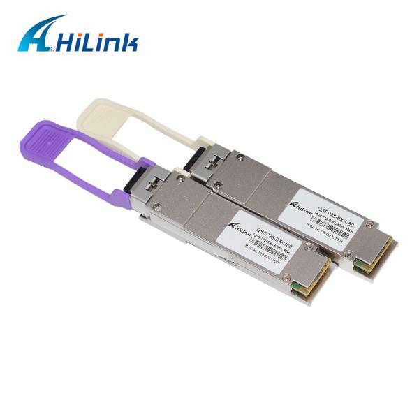 Module de récepteur optique simple à prise en charge chaude à 100 Gbps QSFP28 BiDi 80 km