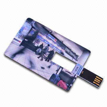 Memoria USB retractable AT-045C de la tarjeta de crédito
