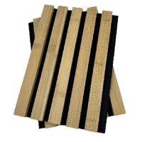 21 mm de bois naturel placage de grille en bois panneau mural acoustique MDF en bois massif