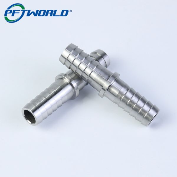 High Precision ±0.01mm Stainless Steel CNC Turned Parts for Custom Pipe Connection Components