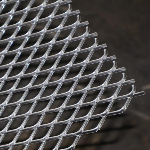 Stretched Expanded Diamond Mesh Metal Lath Galvanized Steel Diamond Shape  0.5-3.2m Width