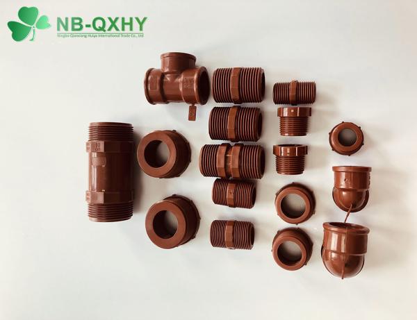 Flexible Pn16 Pph Pipe Fittings Threaded Coupling Adaptor for Hot and Cold Water Pipes