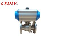 SS316 2PC Full Port Air Pneumatic Actuated Ball Valve Q641F JIS10K 50A