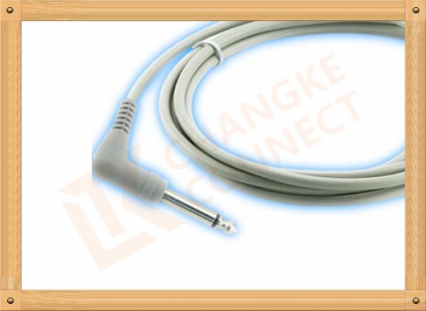 PVC Gray Medical Temperature Probe Adapter Cable YSI 400 Series