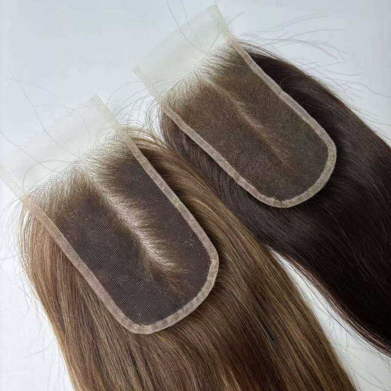 Free Part Kim K Full Transparent HD Lace Hair Topper Pieces 3X5 5x5 Swiss Lace Closure for White Women