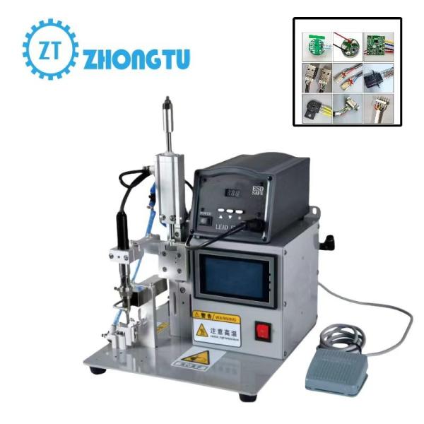 T-type Soldering Tip Semi Automatic Soldering Machine for High Productivity Output 500-800pcs/h double head