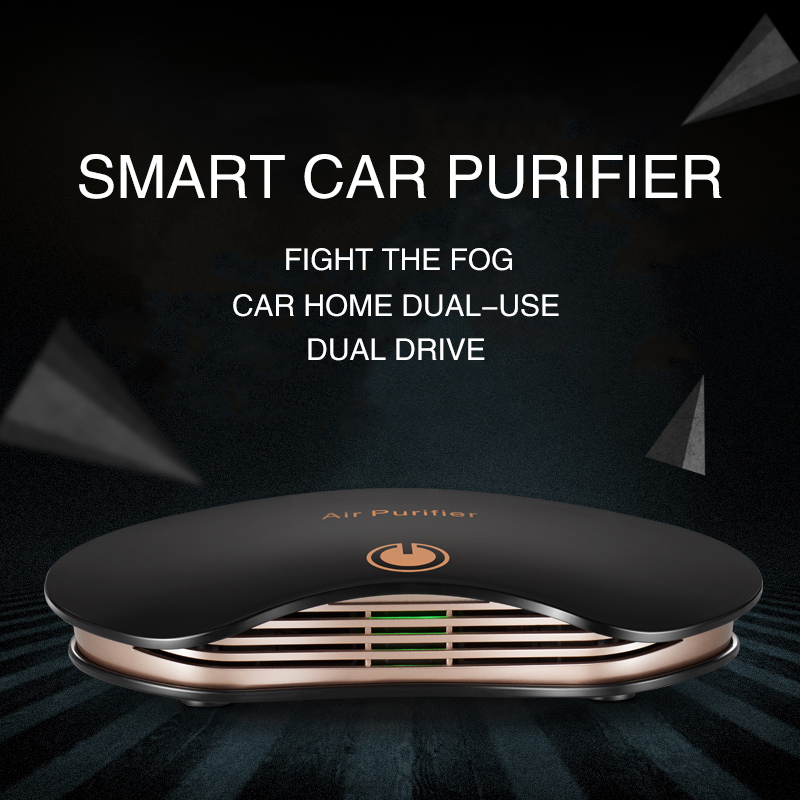 Оптовая дешевая портативная мини-автомобильная очиститель воздуха. 2023 Новый дизайн двойных турбинных вентиляторов.