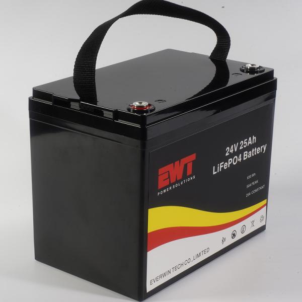 Rechargeable 24V Li-ion Battery in Black for Heavy-duty Equipment