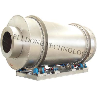 50 / 60Hz Large Scale Rotary Kiln Dryer Gas Heating 70% Drying Efficiency