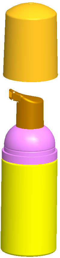 30ml 50ml PP Foamer Bottle Leakproof With Pump Head Cap