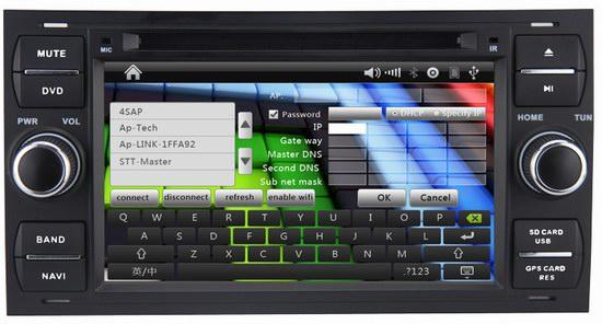 Ford Transit /Foucs car radio with gps navigation radio ipod bluetooth CD player OCB-8629