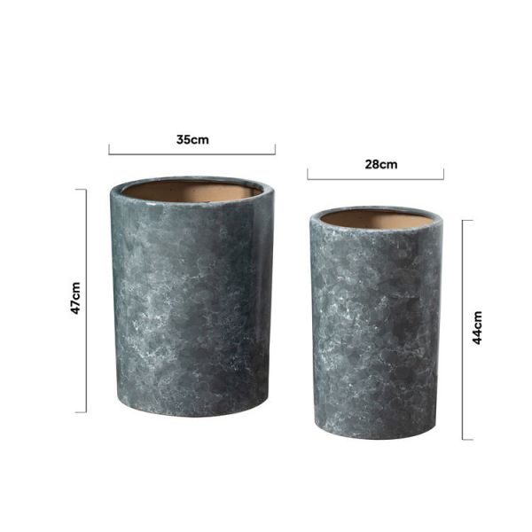 sale modern balcony decorative plant pot creative ceramic cylinder flower pots for indoor