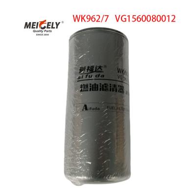 Stock WK962/7 Peças sobressalentes de camião Filtro de combustível para SINOTRUK HOWO