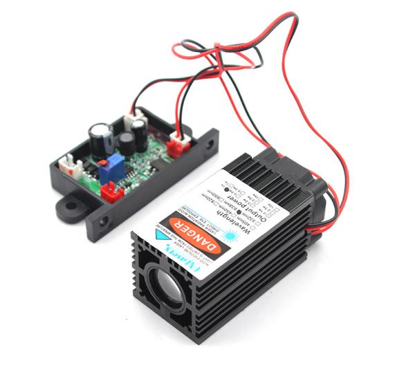 638nm 1W High Power 12V 1A Thick Beam Red Laser Module With Cooling Fan