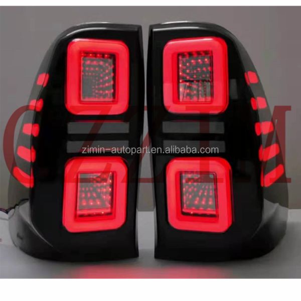 Car Parts For Hilux Revo Rocco 2015-2021 Rear Lamp 3D Design LED Tail Light