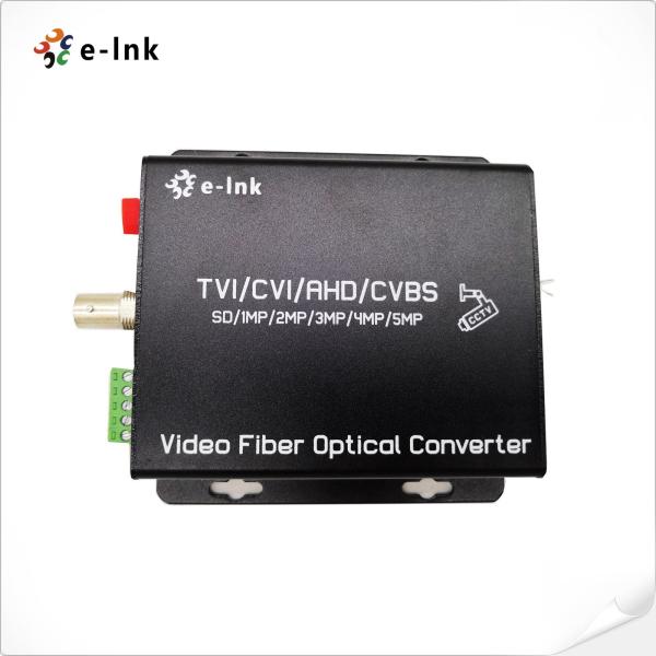 Video Fiber Converter 1Ch 5MP HD-AHD/HD-CVI/HD-TVI/CVBS 4-In-1 Fiber Media Converter