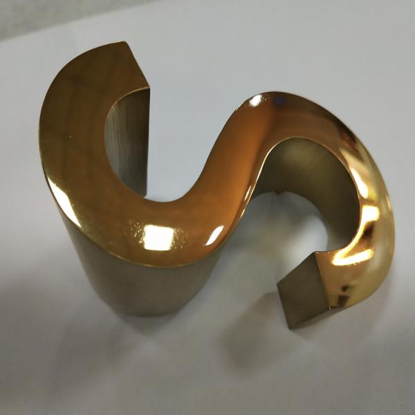 Depth 42mm Decorative Metal Letters Mirror Polished 3D Lettering Signage IP67