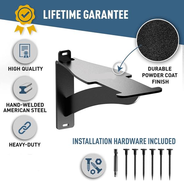 Stocked Wall-Mounted Storage Shelf Tote Rack for Ceiling Mount Garage Storage Rack