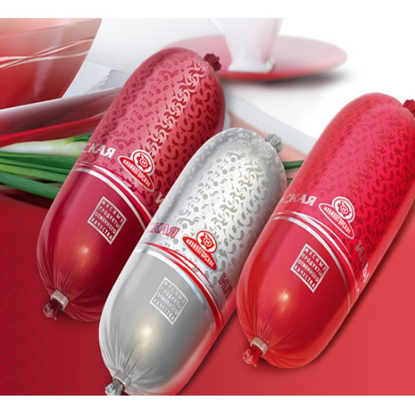 Красный синтетический пластиковый колбасный корпус 20 мм - 160 мм