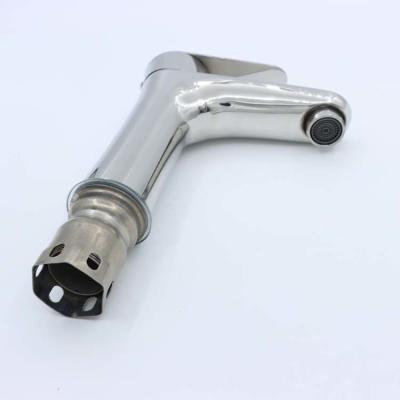 Stainless Steel Luxury Bathroom Faucet Mixer Single Handle Hot And Cold