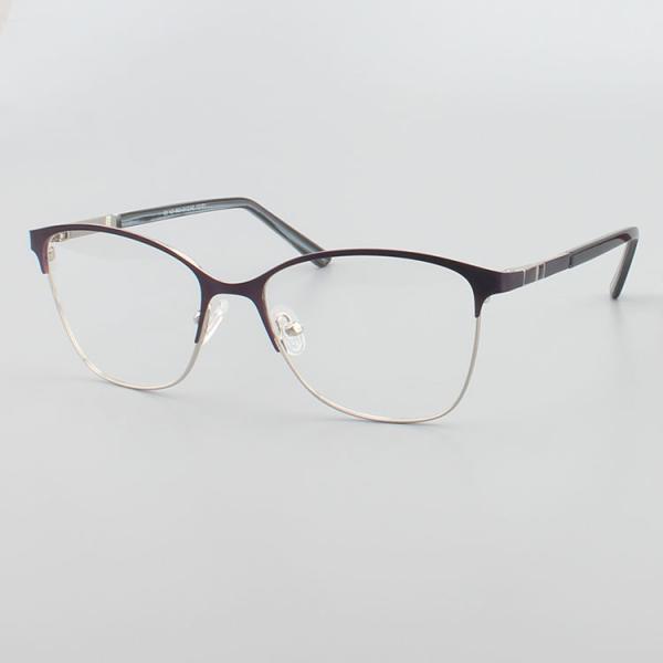 4 Colours 54- 16- 138 Stainless Steel Women Cat Eye Glasses