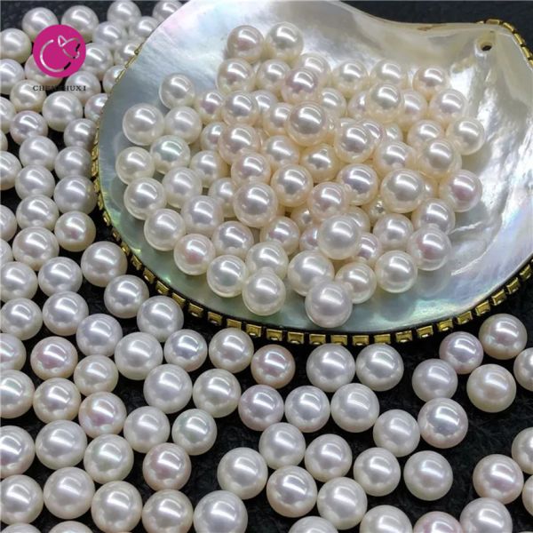 New High Quality Loose Round Pearls Fresh Water Natural White Color 8mm Pearls Loose Pearls White
