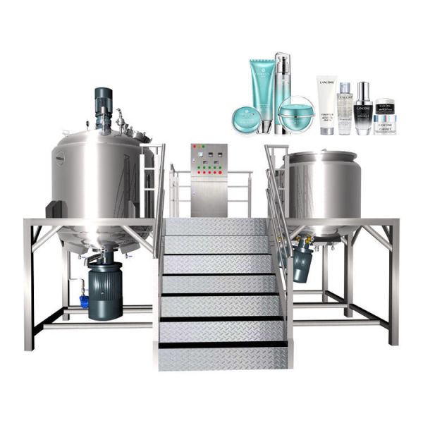Liquid Lotion Cream Emulsifying Machine Emulsifier Aloe Vera Gel Mixer Vacuum Mixing Mixer Homogenizer High Shear