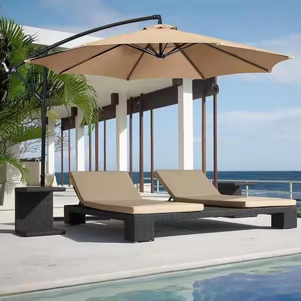 3 metros pátio exterior jardim terraço guarda-sol com design redondo para san-15