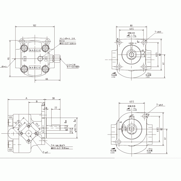 NABCO GN10/20/30/40/50/60/70CPB Hydraulic Pilot pump Gear pump