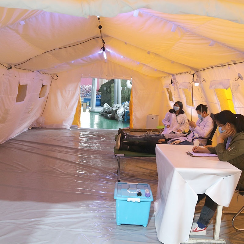 Hot Sale Outdoor Waterproof Inflatable Double Layer Square Medical Isolation Tent China Factory Durable