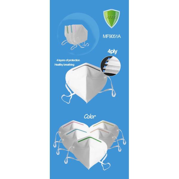 4ply N95 Dust Mask , Proshield N95 Mask Pollent Resistant White Color