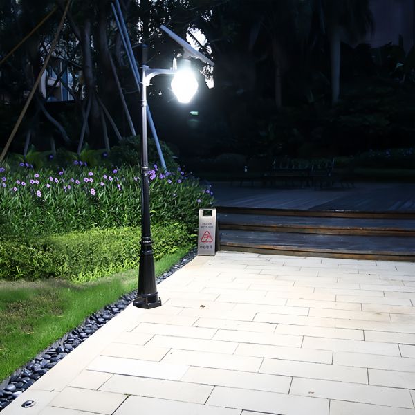 Infrared Remote Control Multiple Installation Methods Unique Design Simple Elegant Solar Street Light Garden Lamp
