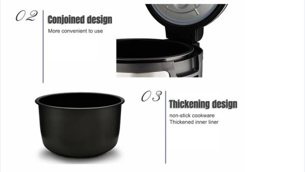 2.1mm Non Stick Aluminum Pot 40 Cup 11L Electric Multi Rice Cooker