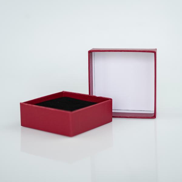custom Special paper box velvet inner tray Rigid Cardboard Mini jewelry package Gift Box with logo